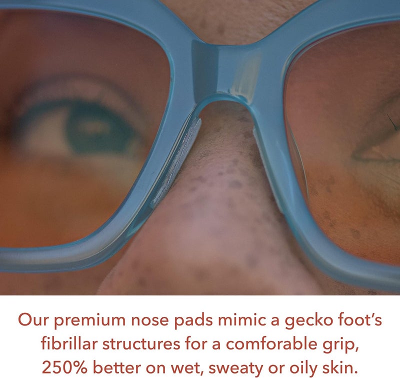 Setex Store Gecko Grip 1.8mm Thick Anti Slip Eyeglass Nose Pads, (5 Clear Pair) USA Made, 2500 Innovative Microstructured Fibers per Nose Pad, 1.8mm x 7mm x 16mm - Image 4